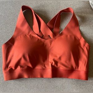 Burnt orange All In Motion sports bra